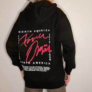 Xavier Omar North America 2019 tour black hoodie with heart